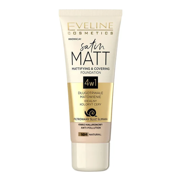 Eveline Satin Matt Mattifying & Covering Foundation 103 Natu