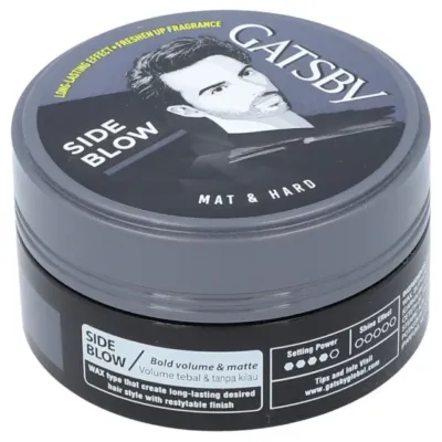 Gatsby Hair Styling Wax Mat And Hard 75 Gm
