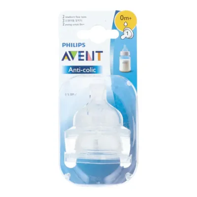 Philips Avent Teats Flow Newborn 0M+ 2 Pc Scf63127
