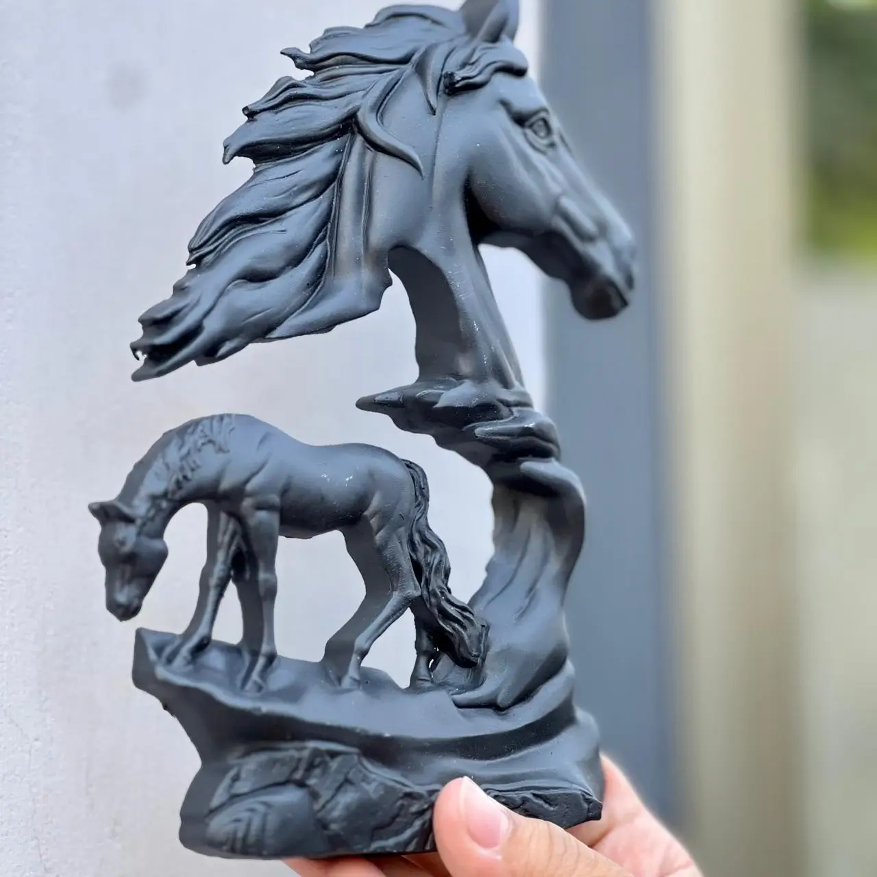 Black Horse Sculpture