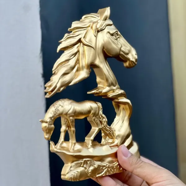 Golden Horse Sculpture
