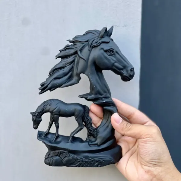 Horse Sculpture Wall Decor Piece