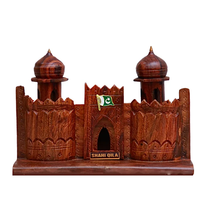 Wooden Lahore Fort Sculpture