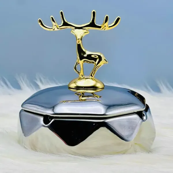 Deer Lid Ceramic Ash Tray