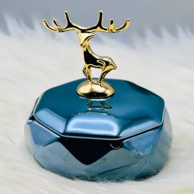 Deer Statue Ceramic Ash Tray