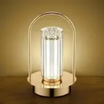 Golden Crystal Table Lamp With Touch Sensor