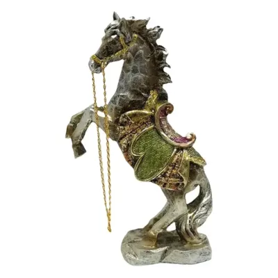 Standing Horse Statue Grey