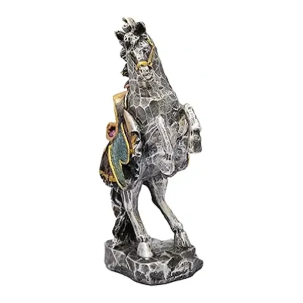 Standing Horse Statue Silver