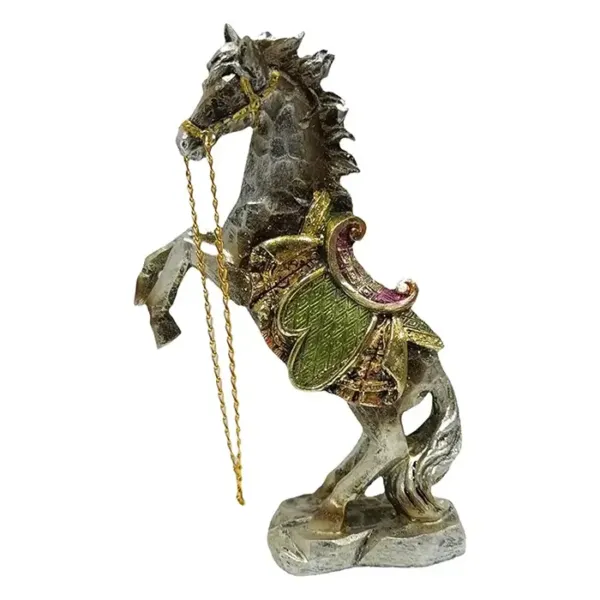 Standing Resin Horse Statue Grey